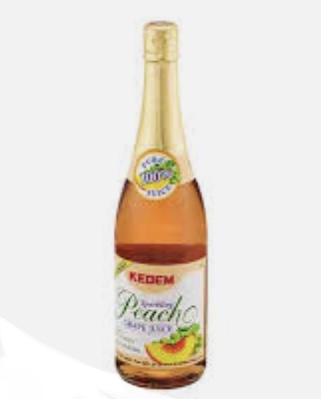 Kedem Sparkling Peach  grape juice